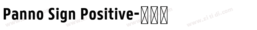 Panno Sign Positive字体转换